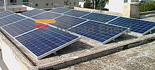 Solar Güneş Enerji Ev Sistemleri Düz Çatı Solar Panel Uygulama
